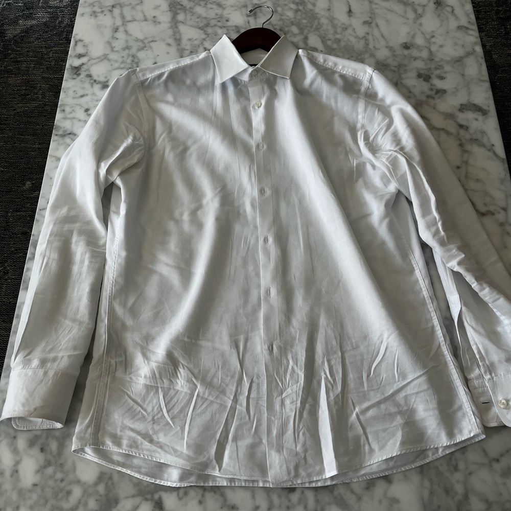White Hugo Boss button down shirt